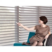 Motorized Soft Shade, Motorized soft sheer shade, smart home soft sheer shade