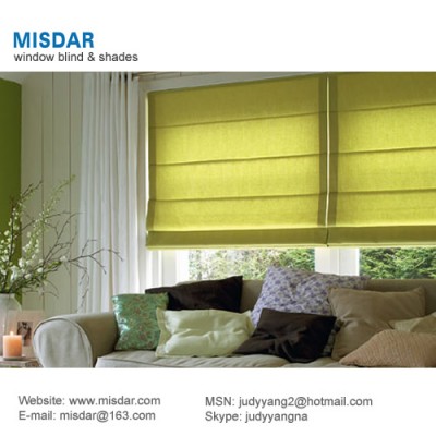 Automatic roman shade, motorized roman blind, electric roman shade