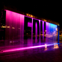 Dynamic digital Water curtain rain curtain for show event rent stage